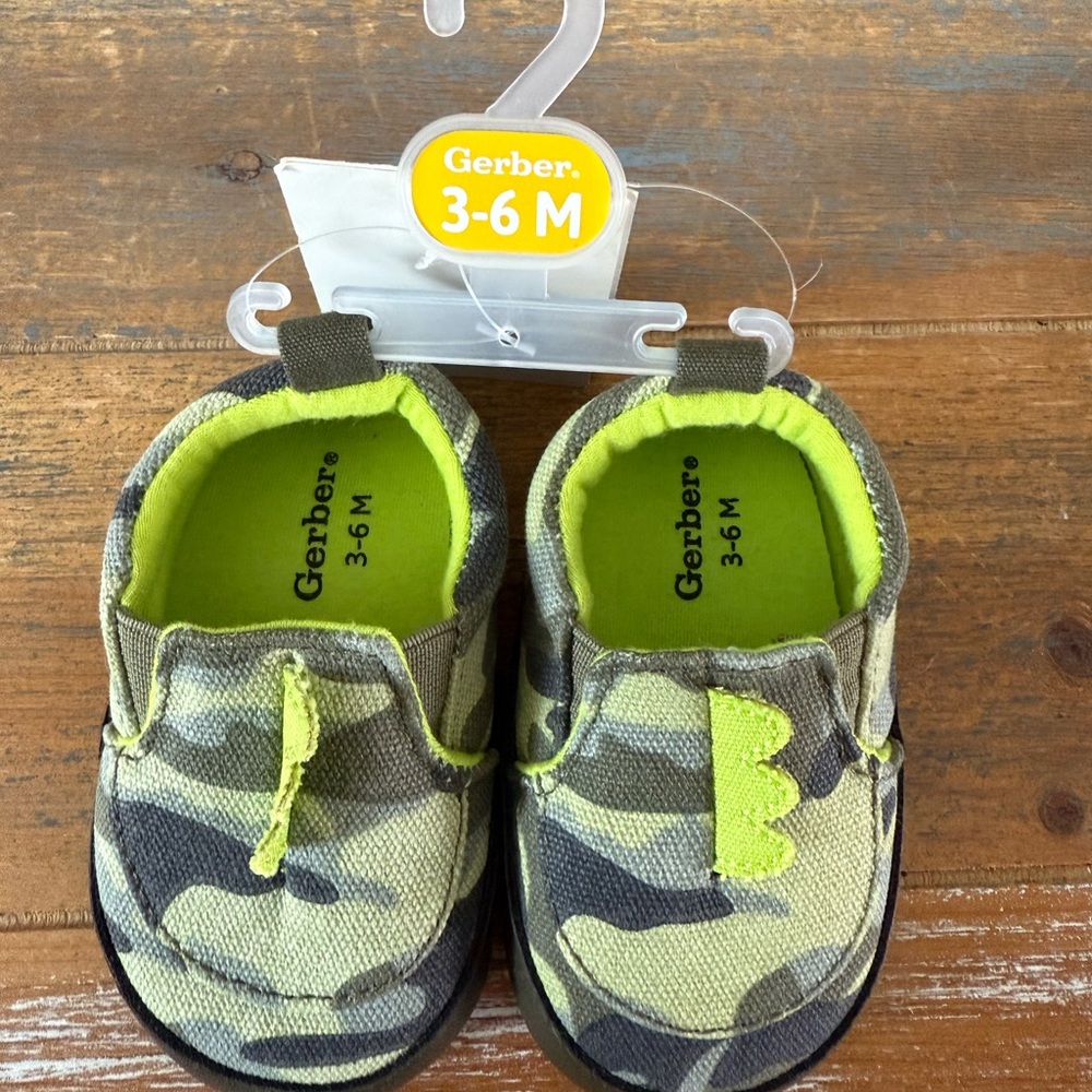 Gerber Camouflage Dinosaur Baby Shoes